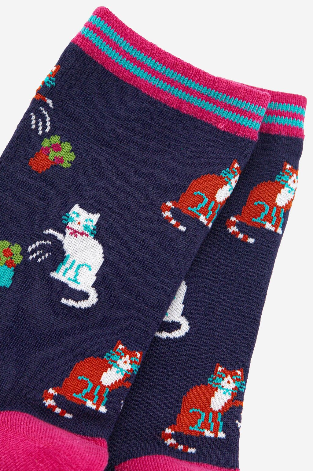 Clumsy Cats, Plant Mom Bamboo Crew Socks