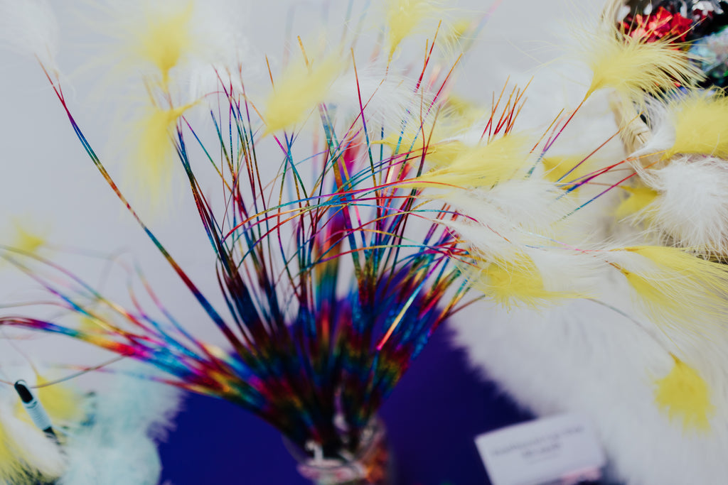 Ribbon Feather Cat Teaser Wand