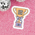 #1 Cat Mom Sticker