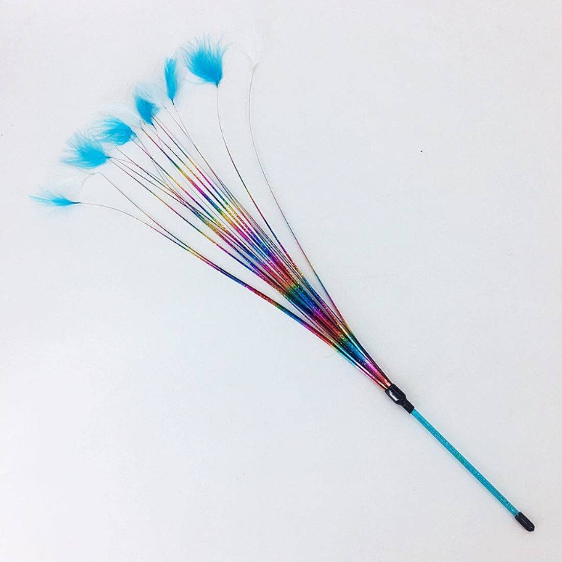 Ribbon Feather Cat Teaser Wand