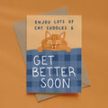 Cat Get Better Soon Greetings Card
