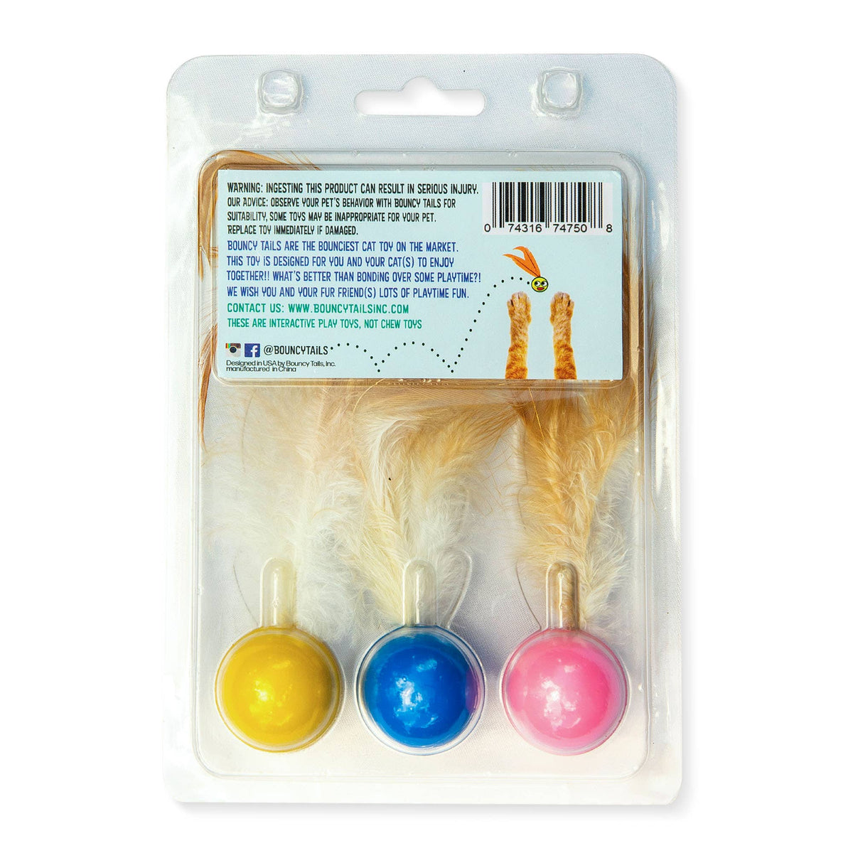 3-Pack Bouncy Tails