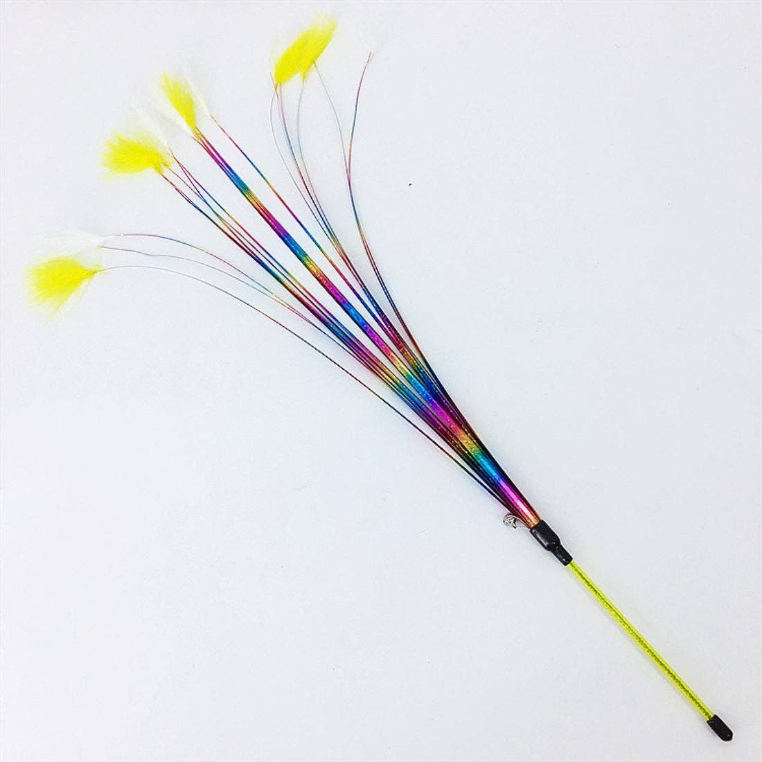 Ribbon Feather Cat Teaser Wand