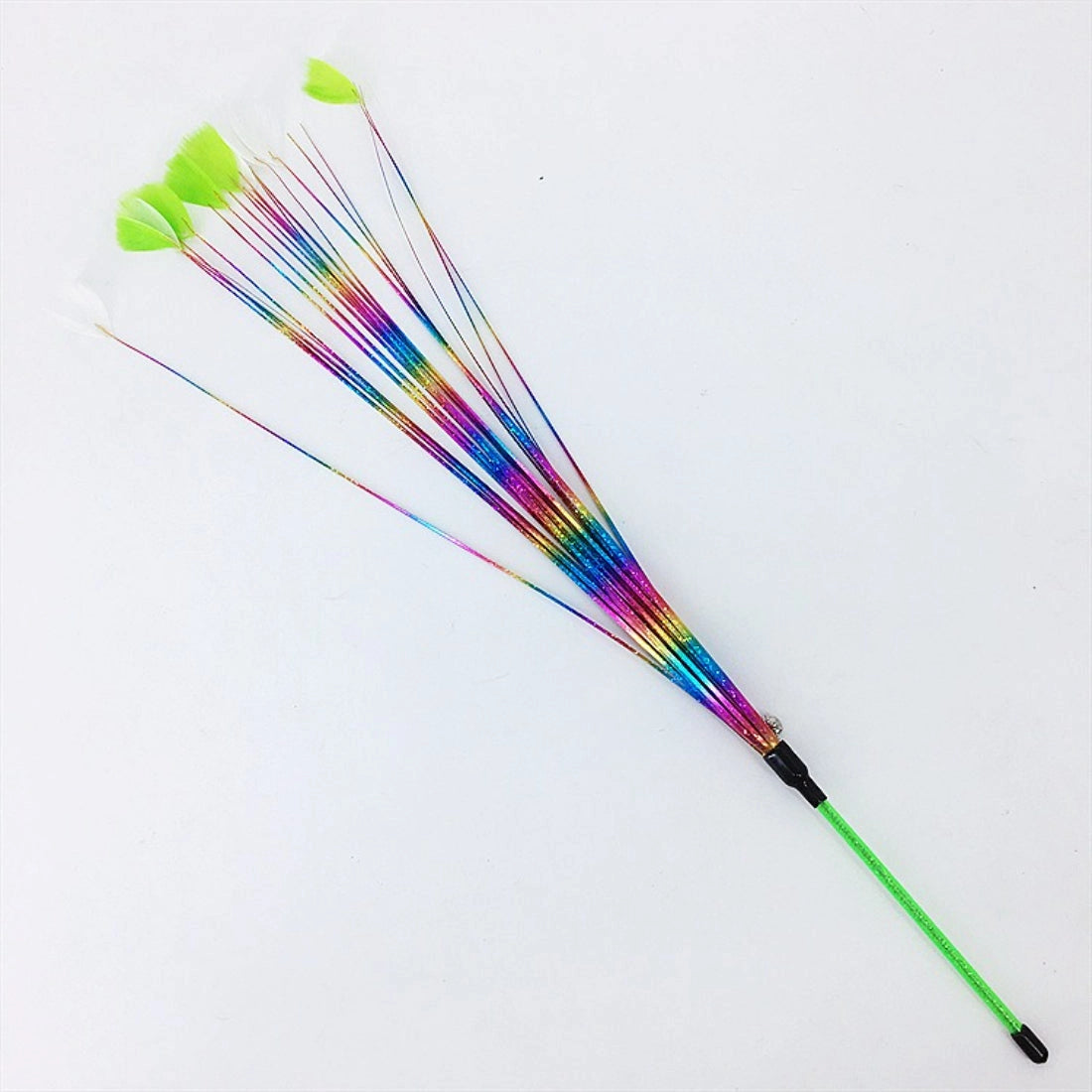 Ribbon Feather Cat Teaser Wand