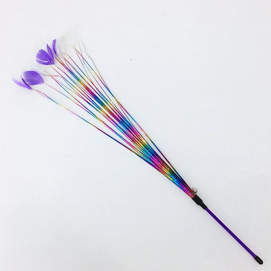 Ribbon Feather Cat Teaser Wand