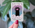 Queen of Paws Cat Tarot Vinyl Sticker