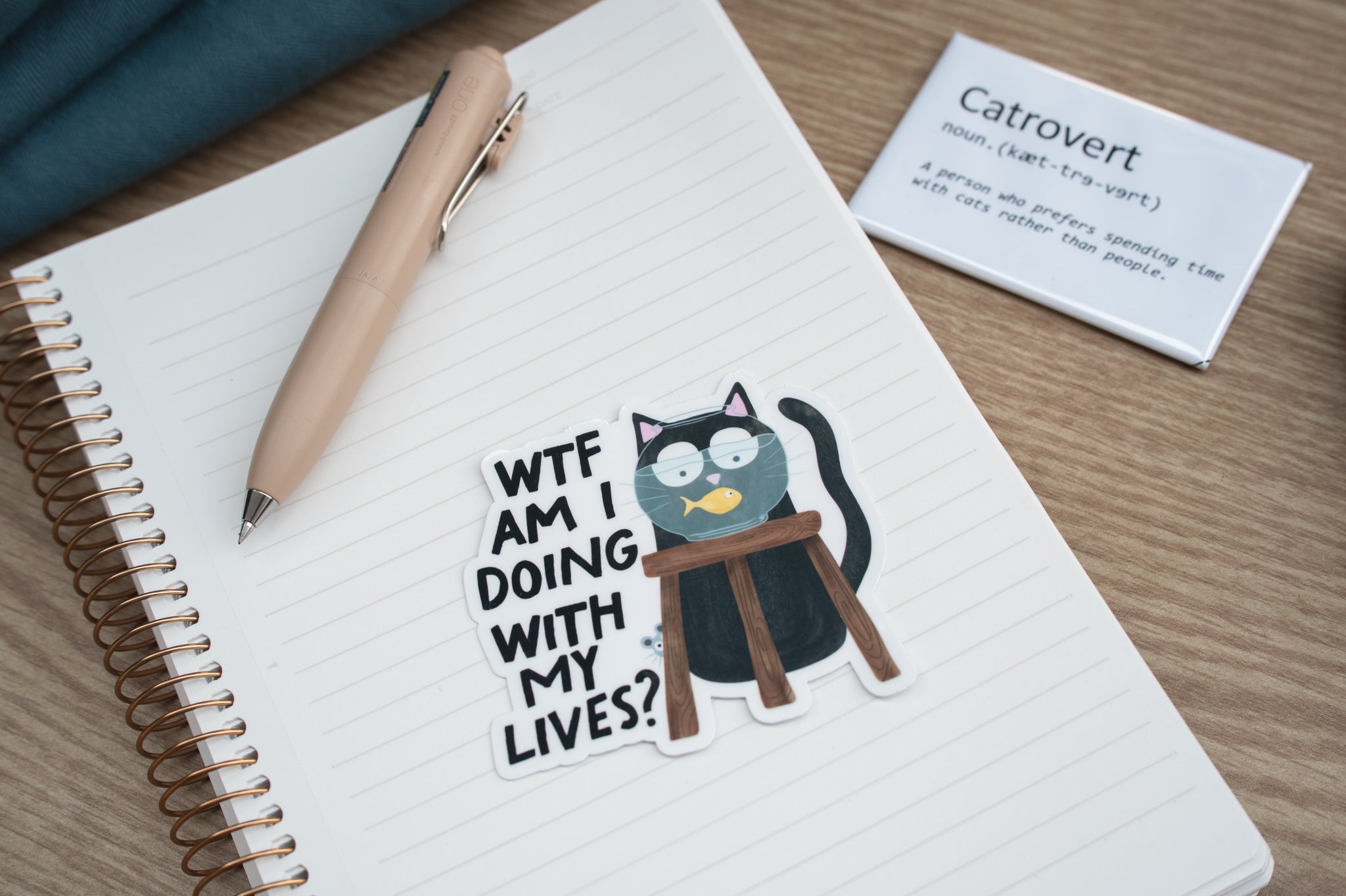 WTF Am I Doing With My Lives Vinyl Sticker