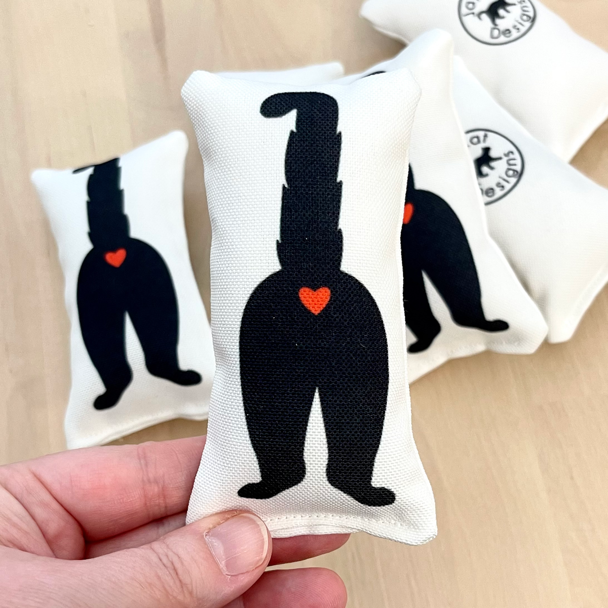 Heart Cat Butt Catnip Toy