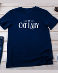 Cat Lady T-Shirt (Navy)