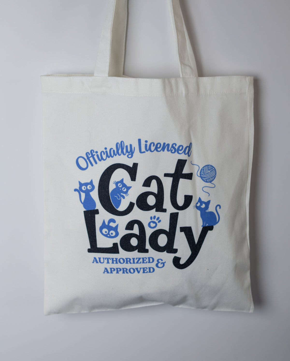 Cat Lady with Cats Cotton Tote