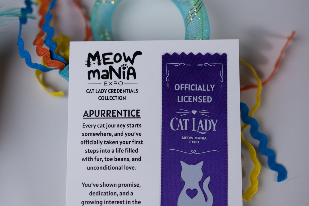Cat Lady Credentials Ribbon