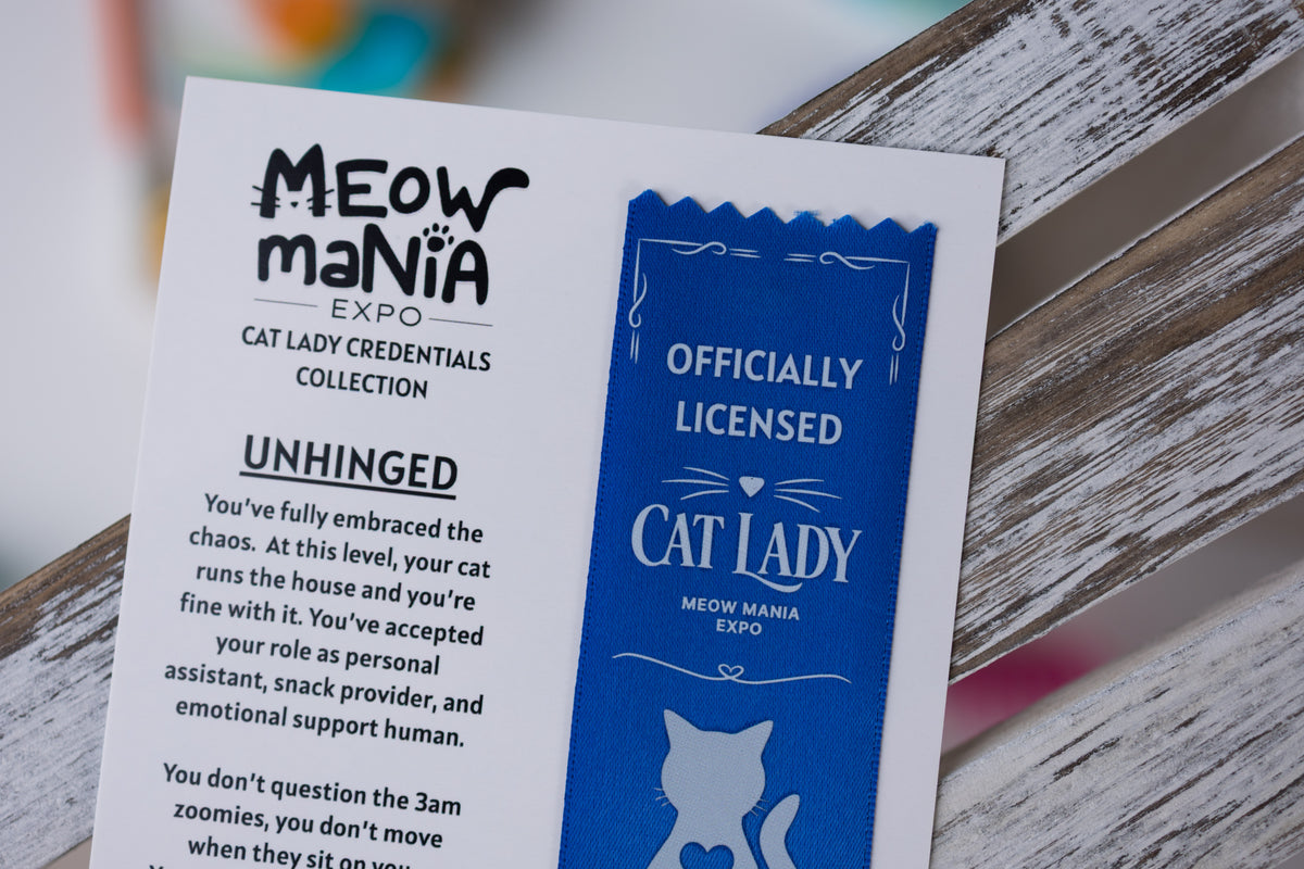 Cat Lady Credentials Ribbon
