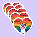 Queer LGBTQIA+ LGBT Ally Pride Cat Vinyl Sticker