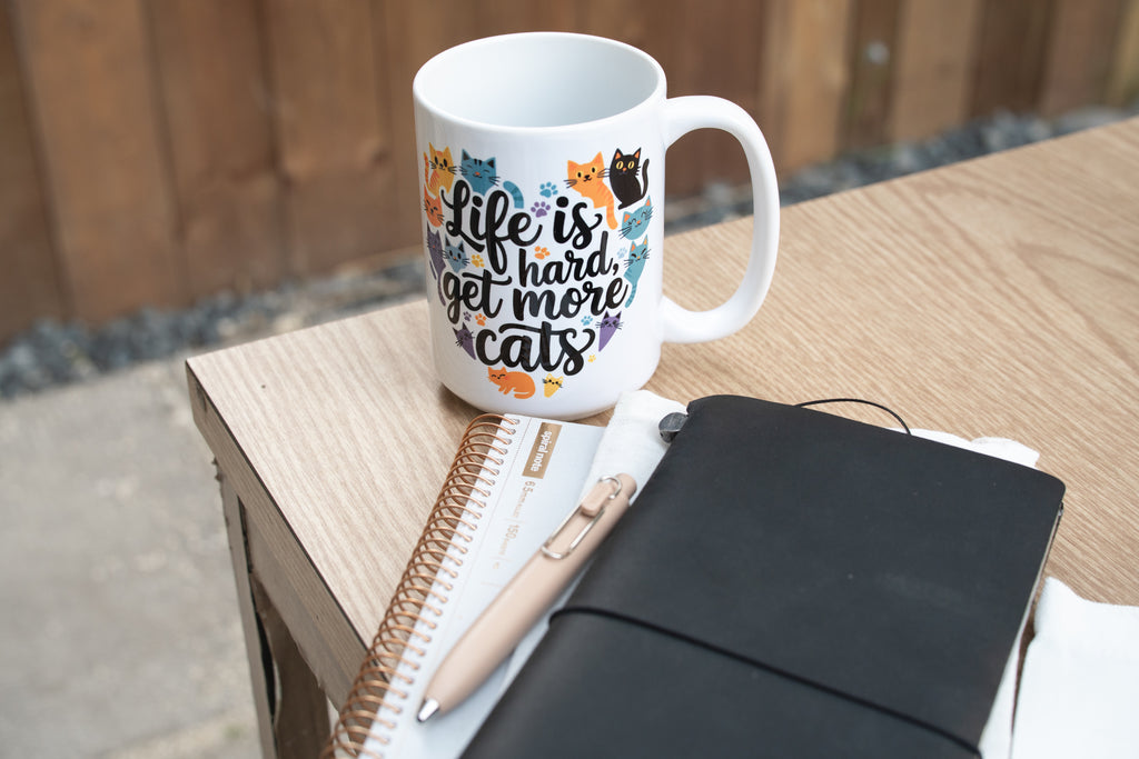 Life is Hard, Get More Cats Mug