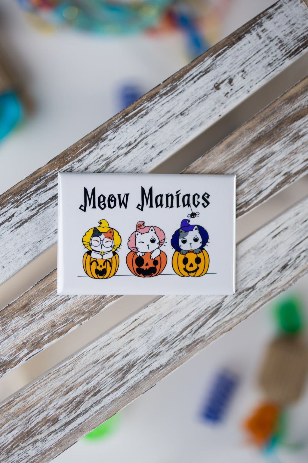 Meow Maniacs Halloween Magnet