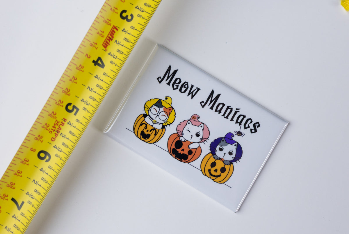 Meow Maniacs Halloween Magnet